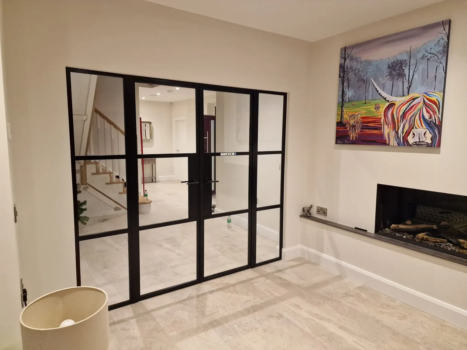 Steel look internal doors supplied and fitted by P Black and Son, Coleraine, Northern Ireland