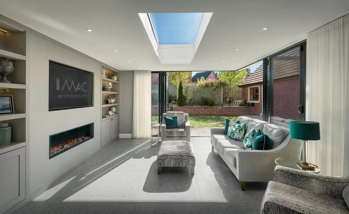 Aluminium bi-fold doors supplied and fitted by P Black and Son, Coleraine, Northern Ireland